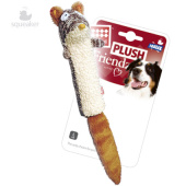 GiGwi Игрушка для собак Белка с пищалкой 46см, серия PLUSH FRIENDZ
