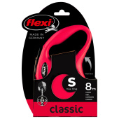 Flexi New Classic S рулетка до 12 кг 8 м., трос, красная 