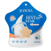 Ranova Лакомство для кошек сублимированное Звёздочка для зубов с курицей и морковью, 6 г