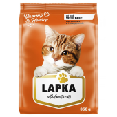  Лапка сухой корм, для взрослых кошек с говядиной, 350 г
