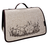 Догман Сумка переноска Лира №3, (лиса бежевая) 43*27*27 см