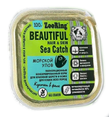 ZOORING Консервы для кошек кусочки в желе с львинкой для улучшения шерсти, 100 г