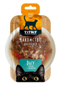 TiTBiT Лакомство для кошек Рагу кролик с говядиной 55г