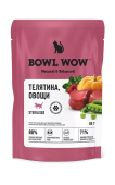 BOWL WOW Влажный корм для стерилизованных кошек: телятина, овощи, 85 г