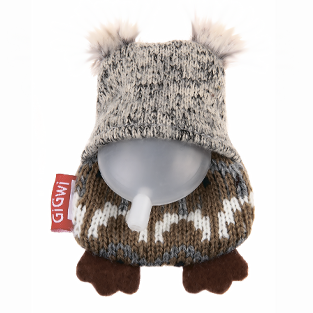 GiGwi Игрушка для собак Коала со сменными пищалками 12см, серия PLUSH FRIENDZ