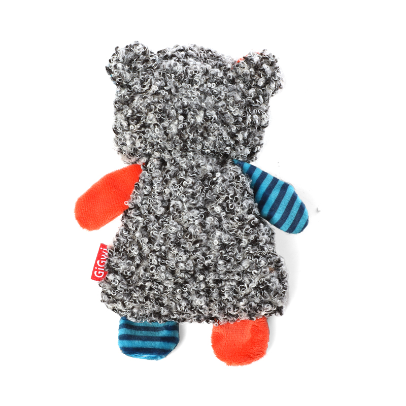 GiGwi Игрушка для маленьких собак Енот шуршащий с пищалкой 17см, серия SUPPA PUPPA