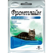 Merial Фронтлайн Спот Он Капли от блох и клещей для кошек до 10 кг, 1 пипетка