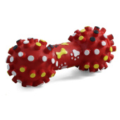 Triol Игрушка для собак из винила "Гантель с шипами", 165 мм