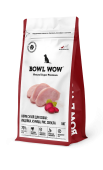 BOWL WOW Корм сухой для собак средних пород с индейкой, курицей, рисом и добавлением свеклы, 5 кг