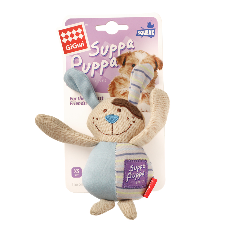 GiGwi Игрушка для маленьких собак Собачка с пищалкой 15 см, серия SUPPA PUPPA