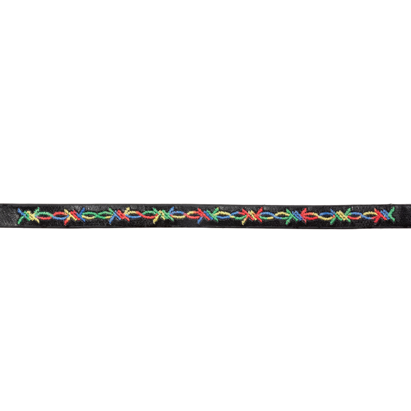 Triol Ошейник из искусственной кожи "Этно" XS, черный 10*310мм