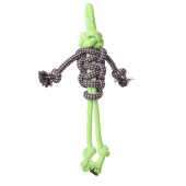 Triol Игрушка для собак "Веревка - пляшущий человечек", зеленая, 27 см