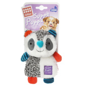 GiGwi Игрушка для маленьких собак Енот шуршащий с пищалкой 17см, серия SUPPA PUPPA
