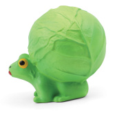Triol Игрушка для собак из латекса "Лягушка с капустой", 97мм