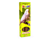 Перрико Одинарная древесная жердочка для птиц "Сила природы" с лакомством 