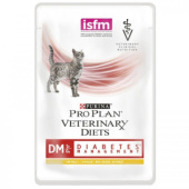 Purina Veterinary Diet DM Diabetes Management Пауч для кошек при диабете, 85 г