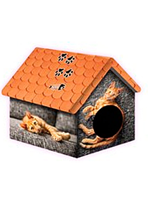 PerseiLine Дом для животных, Рыжий кот, 33*33*40 см