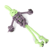 Triol Игрушка для собак "Веревка - пляшущий человечек", зеленая, 27 см