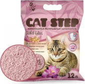 Cat Step Tofu Lotus, наполнитель растительный комкующийся, 12 л