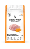 BOWL WOW Корм сухой для собак крупных пород с индейкой, курицей, рисом и добавлением тыквы, 2 кг