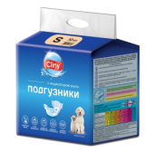 Cliny Подгузники для собак и кошек 3-6 кг, размер S, 10 штук