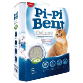 Pi-Pi-Bent DeLuxe КОРОБКА, наполнитель комкующийся, Чистый хлопок, 5 кг