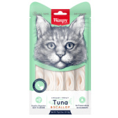 Wanpy Cat Лакомство для кошек «нежное пюре» из тунца и гребешка 70 г