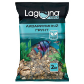 Laguna AQUA Грунт "Темно-коричневый меланж", 3-5 мм, 2 кг