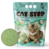 Cat Step Tofu Green Tea, наполнитель растительный комкующийся, 6 л