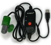 BARBUS HEATER 017 обогреватель с внешним регулятором MICRO PRO USB, 20 Ватт, 5-15 л, длина шнура 150 см