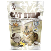 Cat Step Tofu Vanilla, наполнитель комкующийся растительный, 6 л