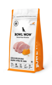 BOWL WOW Корм сухой для собак крупных пород с индейкой, курицей, рисом и добавлением тыквы, 2 кг