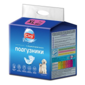 Cliny Подгузники для собак и кошек 15-30 кг, размер XL, 7 штук