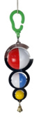 Данко-Зоо Игрушка для попугаев на зеркале с колокольчиком "Головастик" 27 см