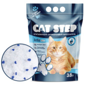 Cat Step Arctic Blue, силикагелевый наполнитель для кошек, (3,8 л  *8)