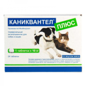 Евракон Фарма ГмбХ Каниквантел Плюс таблетки для кошек и собак от глистов, 24 таблетки