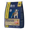 Brit Premium Puppy and Junior Medium с курицей для щенков средних пород,1 кг, 8 кг, 3 кг