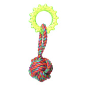 Triol Игрушка для собак "Верёвка-плетёный мяч, кольцо", 20 см