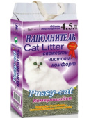 Pussy-cat наполнитель комкующийся для кошек, (4,5 л (3,8кг))