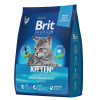 Brit Premium Cat Kitten. Полнорационный сухой корм премиум класса с курицей для котят,400 г, 0,8 кг, 2 кг, 8 кг