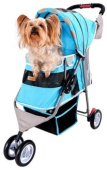 IBIYAYA New I-Cute Pet Buggy, коляска для собак и кошек, голубая, вес питомца до 10 кг