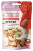 Грин Кьюзин Лакомство для собак TRUE LOVE : КУБИКИ мясо кролика и козье молоко 50 г