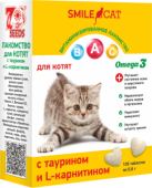 Smile Cat Лакомство для котят, с таурином и L карнитином, 100 т. 60 г