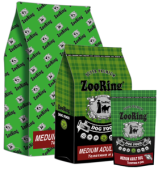 ZOORING MEDIUM ADULT DOG Сухой корм-холистик для взрослых собак средних пород Телятина и рис,