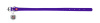Collar Ошейник для собак кожаный WAUDOG Glamour с QR паспортом, круглый, фиолетовый, Д 8 мм, Дл 20-25 см