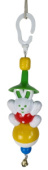 Данко-Зоо Игрушка для попугаев на тросике с колокольчиком "Заяц"29 см
