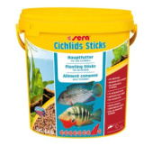 Sera Cichlids Sticks Основной корм для цихлид, палочки 10 л 2 кг