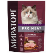 Winner PRO MEAT сухой корм c кроликом для стерилизованных кошек старше 1 года,