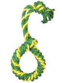 Petsiki Кольцо канатное большое (желтый-зеленый-зеленый)