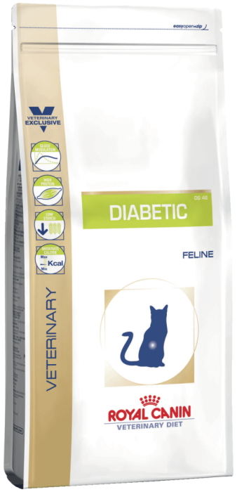 Royal Canin Diabetic DS 46, сухой корм для котов и кошек при сахарном диабете,1,5 кг, 400 гр